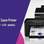 What Are The Steps To Resolve Epson Printer Error 000041
