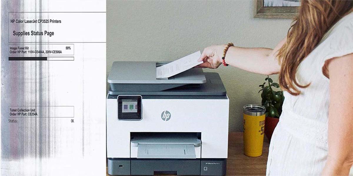 HP Printer is Printing Black Lines